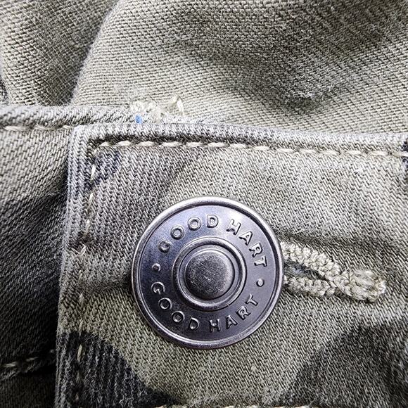 Matilda Jane Good Hart Pants Womens 10 Green Camo Denham Skinny Ankle Stretch - Picture 2 of 13